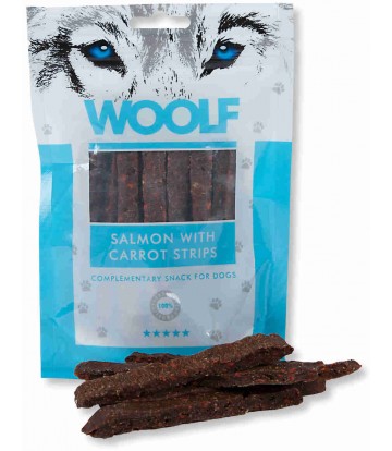 Woolf Dog/Cat Salmon With Carrot Strips 100gr