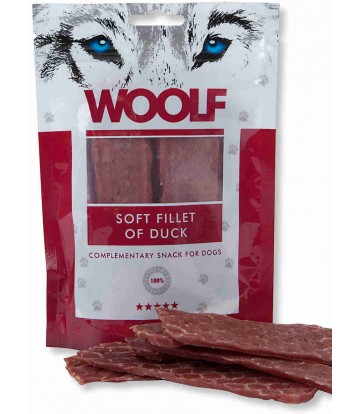 Woolf Soft Strips of Duck 100gr