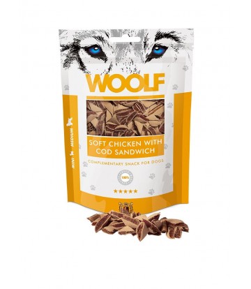 Woolf Soft Chicken With Cod Sandwich 100g