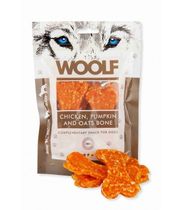 Woolf Large chicken, pumpkin and oats bone 100gr