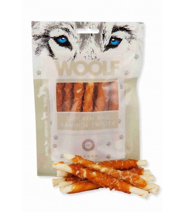 Woolf Chicken and Rawhide Twister 100Gr