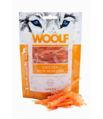 Woolf Dog/Cat Chicken with Seafood 100gr
