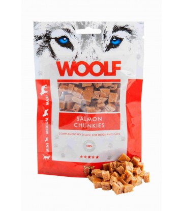 Woolf Dog/Cat Salmon Chunkies 100gr