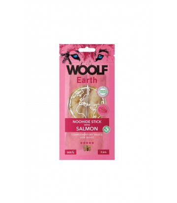 Woolf Earth Sticks with Salmon L 85gr (10uds)